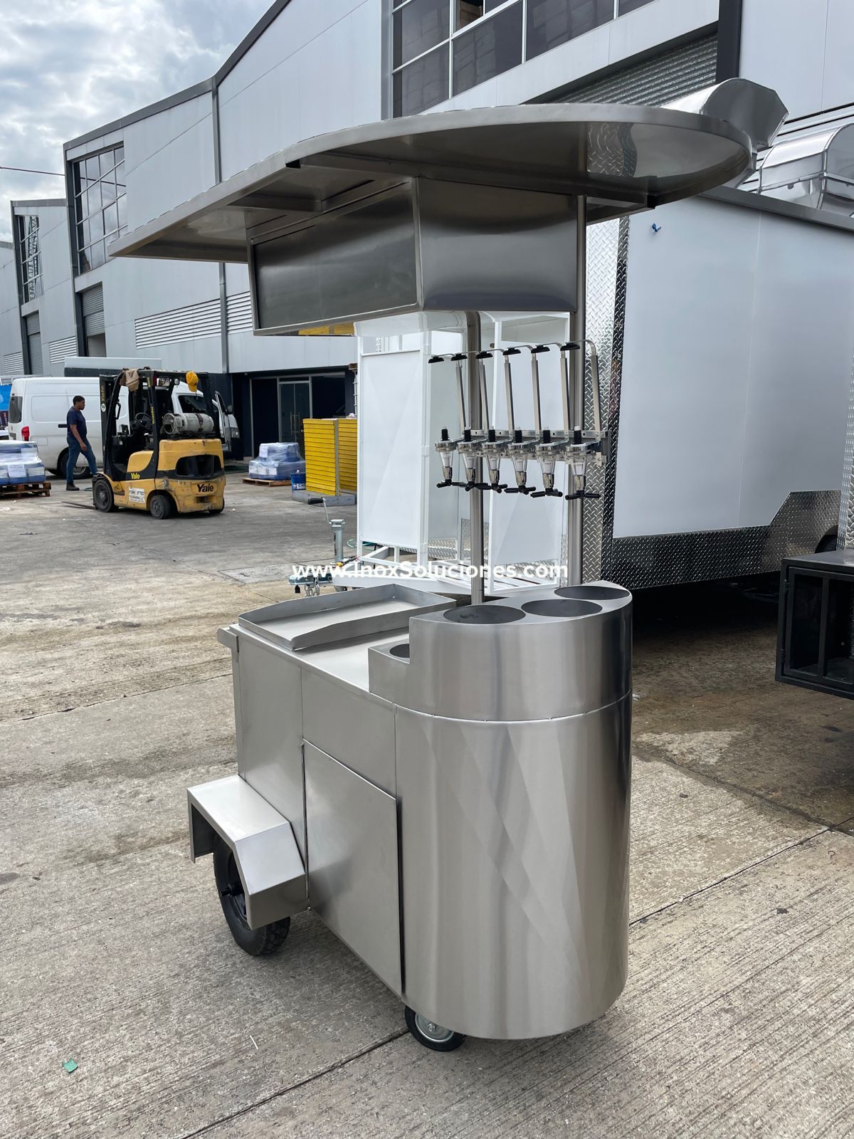 Carretilla para raspados en acero inoxidable satinado 304/AISI - Imagen 3