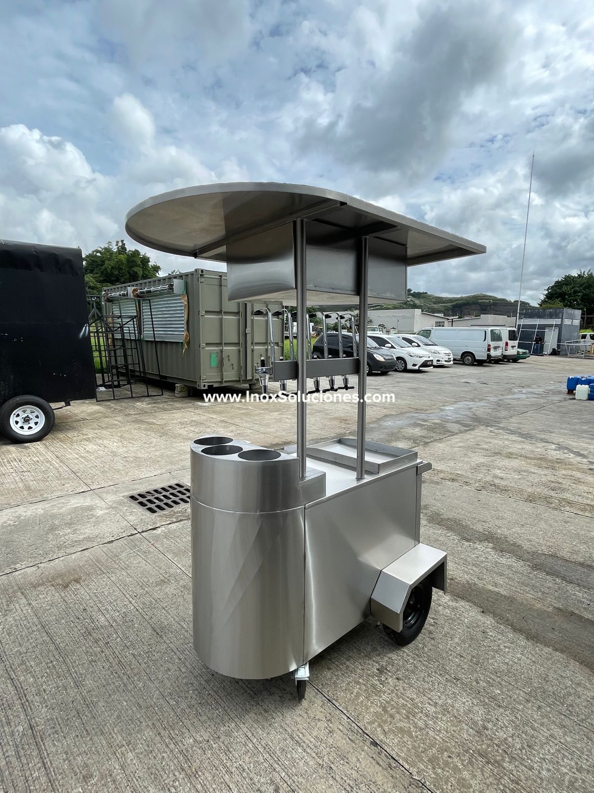 Carretilla para raspados en acero inoxidable satinado 304/AISI - Imagen 6