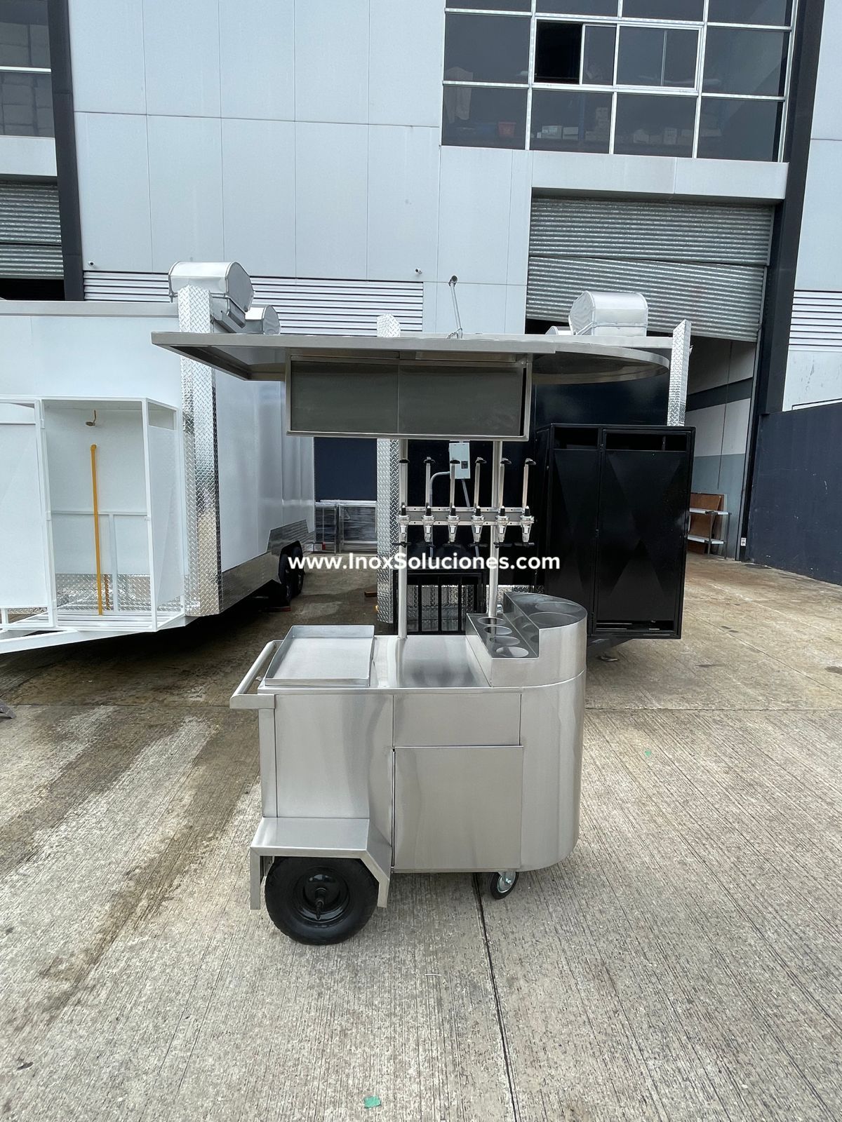 Carretilla para raspados en acero inoxidable satinado 304/AISI - Imagen 4